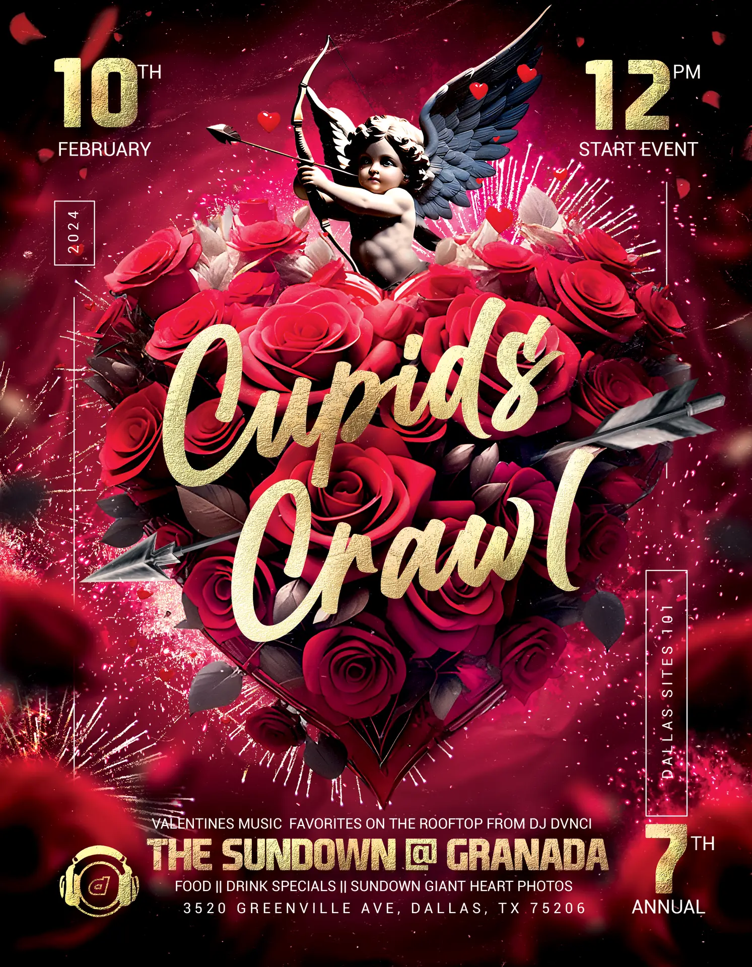 Sundown Cupids Crawl Flyer